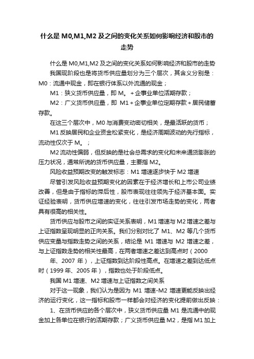 什么是M0,M1,M2及之间的变化关系如何影响经济和股市的走势