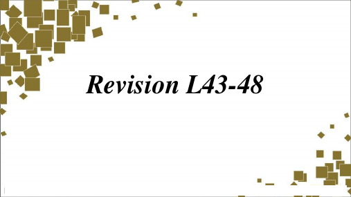 新概念英语第一册Revision Lesson43-48