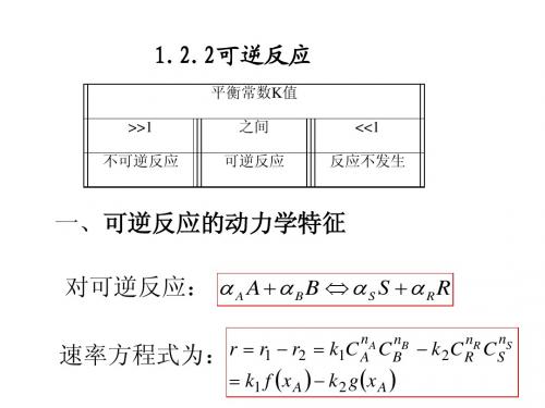 化学反应工程-3-第一章-均相反应动力学