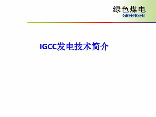 IGCC介绍合成版 ppt课件