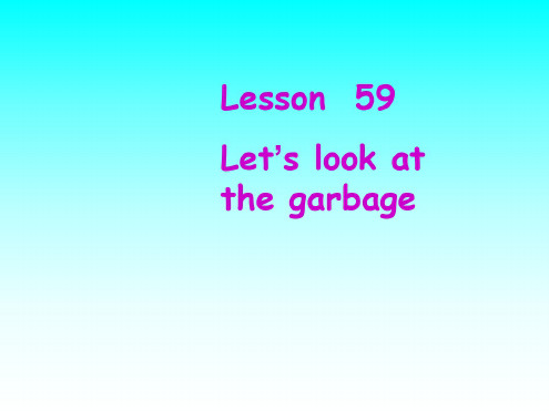 英语:Unit-8-《Save-Our-World》lesson59课件(1)(冀教版八年级下)
