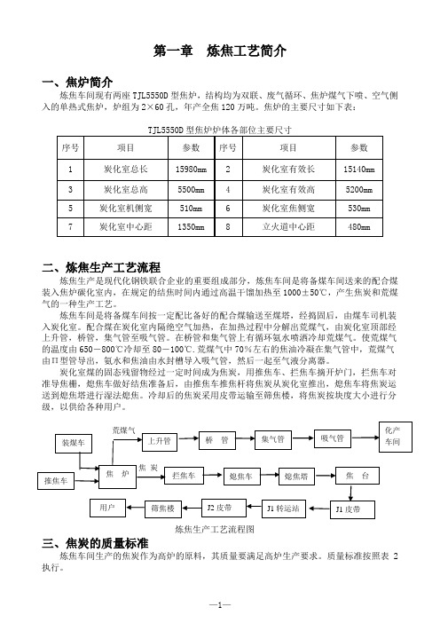 炼焦车间岗位操作规程2011.