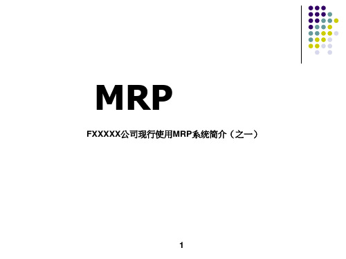 F公司现行使用的MRP系统介绍(之一)