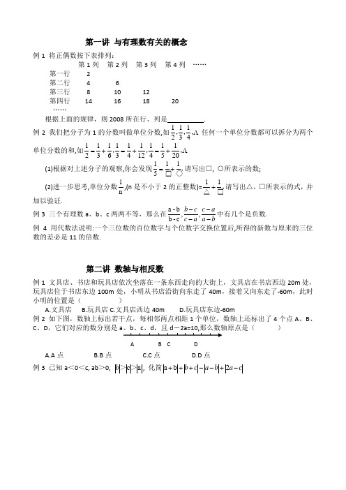 有理数奥赛题例题