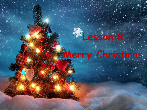 小学英语六年级上册Lesson 8 Merry Christmas教学课件