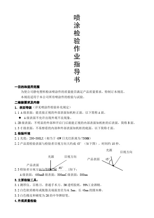 喷涂件检验指导书 (2)