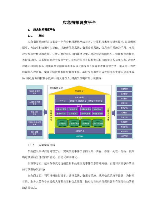 应急指挥调度平台