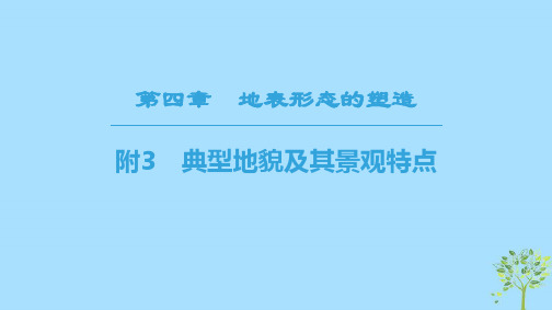 (课标版)2020高中地理 第4章 地表形态的塑造 附3 典型地貌及其景观特点课件 必修1