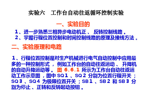 6.实验六    工作台自动往返循环控制实验