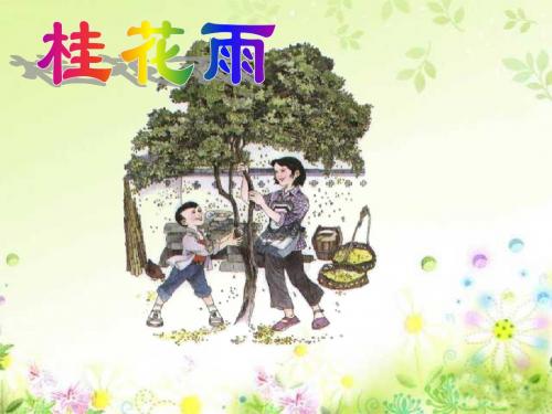 部编人教版小学五年级语文上册《桂花雨 》公开课课件