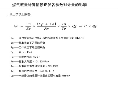 天然气计量示数解读2012.05.04