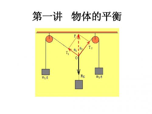 物体的平衡