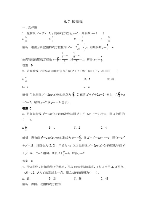 9.6 抛物线