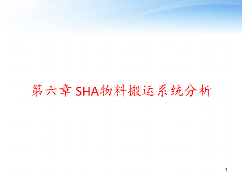 第六章 SHA物料搬运系统分析