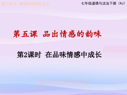 在品味情感中成长ppt17 人教版PPT课件