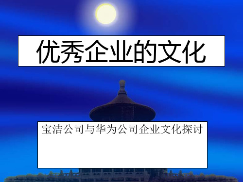 两大优秀企业的文化比较