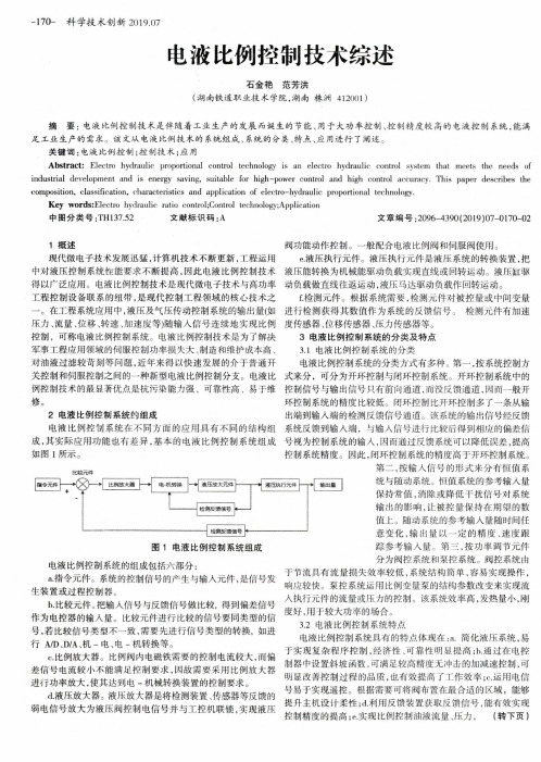 电液比例控制技术综述