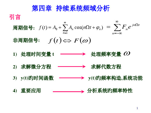 连续系统频域分析