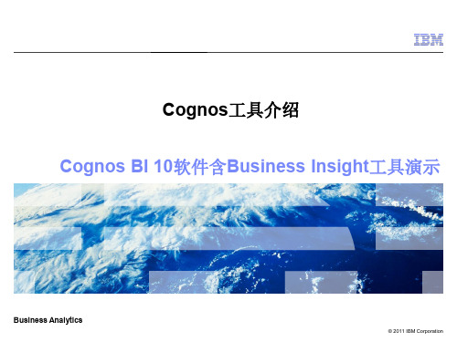 Cognos报表展示