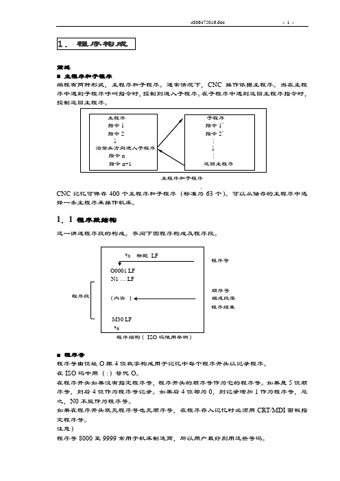 加工中心手工编程全教材