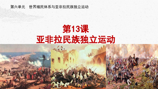 2022-2023学年部编版必修下册 第13课亚非拉民族独立运动 课件(20张)