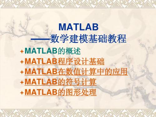 matlab入门手册