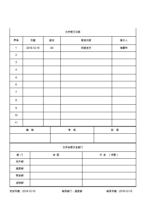 自动化设备机械加工件来料检验标准