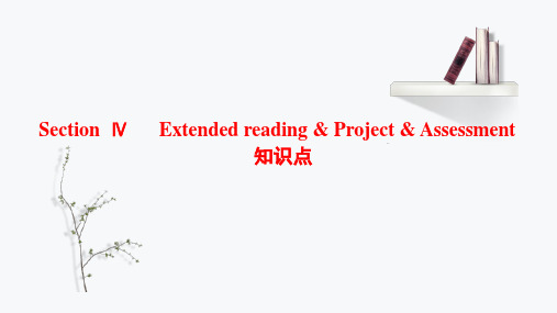 Unit4ExtendedreadingProjectAssessment知识点课件高中英语牛津译林