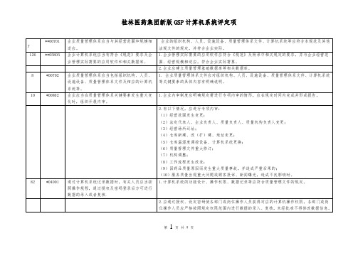 2013新版GSP认证计算机系统评定细则