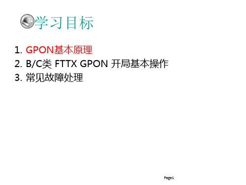 GPON基本操作及故障处理