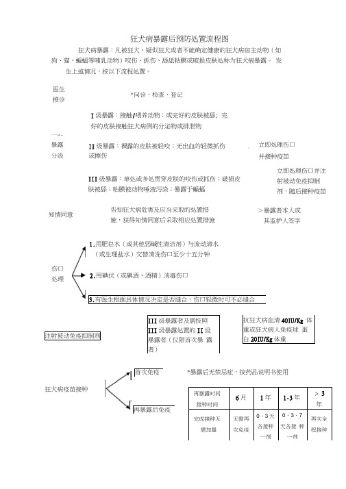 (完整版)狂犬病暴露后预防处置流程图(2017版)