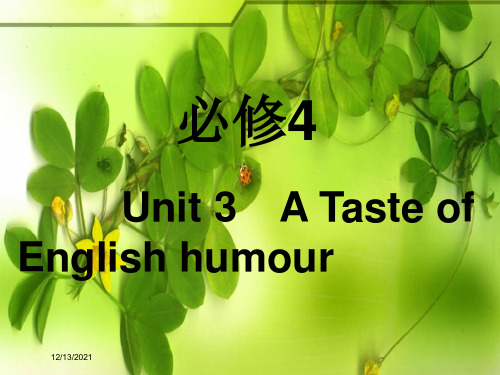 高考英语一轮复习 unit 3 a taste of english humour课件