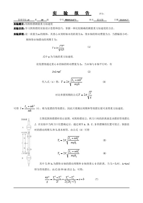 用凯特摆测量重力加速度 (7)