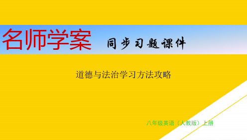 人教版九级道德与法治下册习题课件道德与法治学习方法攻略ppt文档