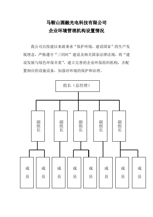 企业环境管理机构设置网络图