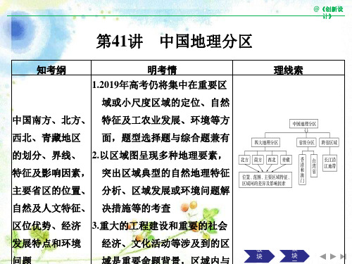 《高考总复习》湘教版地理十三单元讲中国地理分区PPT课件