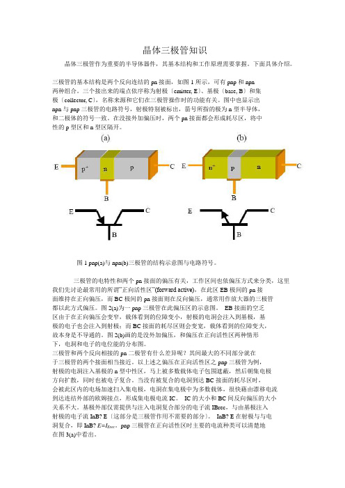 晶体管结构与工作原理