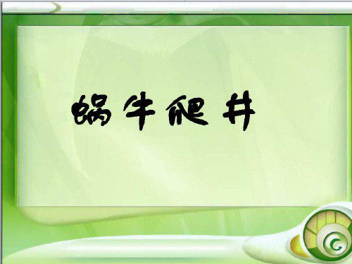 数学精彩两分钟蜗牛爬井的故事ppt课件