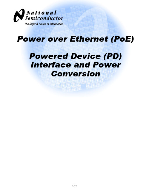 Power over Ethernet (PoE)Powered Device (PD)Interface and Power