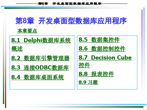 第08章__开发桌面型数据库应用程序__组件介绍