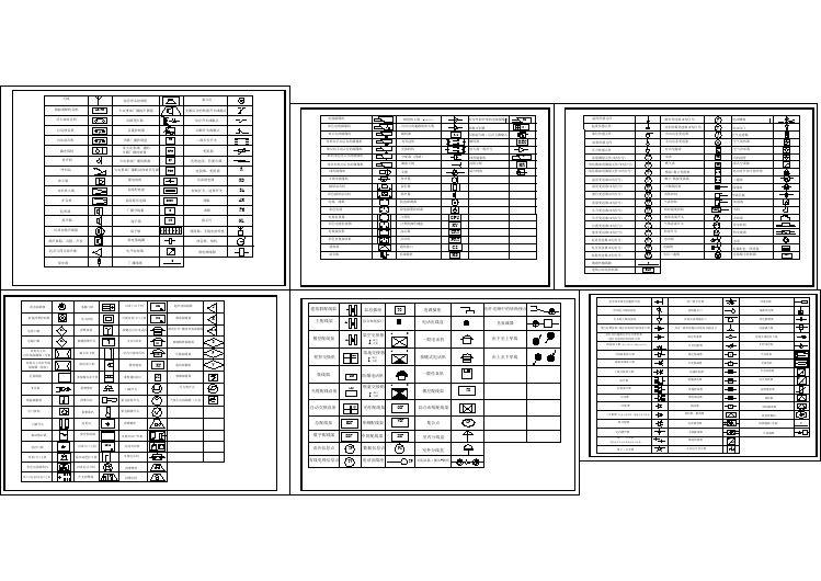 强弱电制图例集合CAD图纸