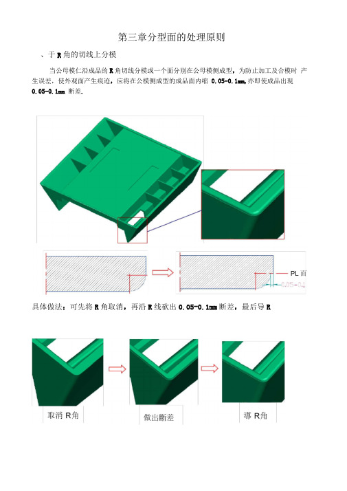 塑胶模具分型面的处理原则