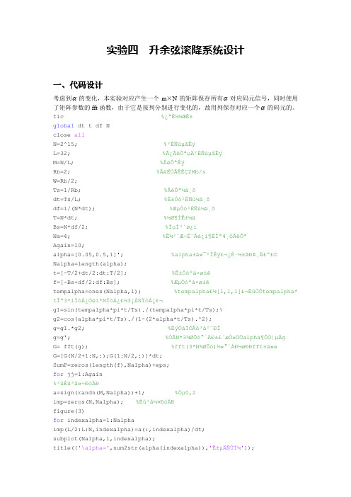 通信原理升余弦滚降系统