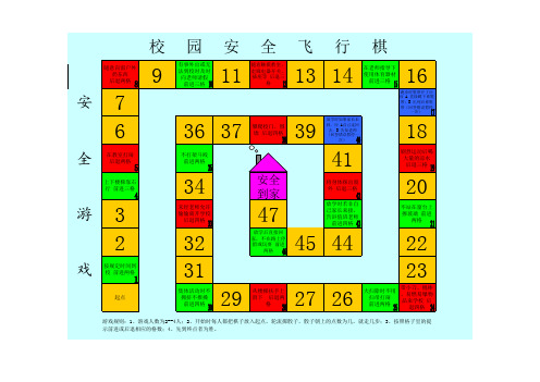 17校园安全飞行棋