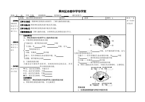 通过神经系统的调节4