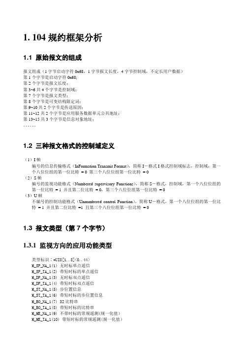 (完整word版)104报文分析