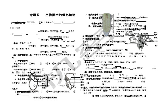 生物中考专题复习生物圈中的绿色植物