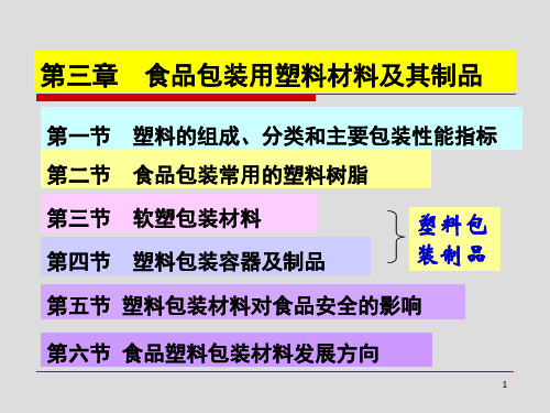 食品包装学第三章塑料包装材料.