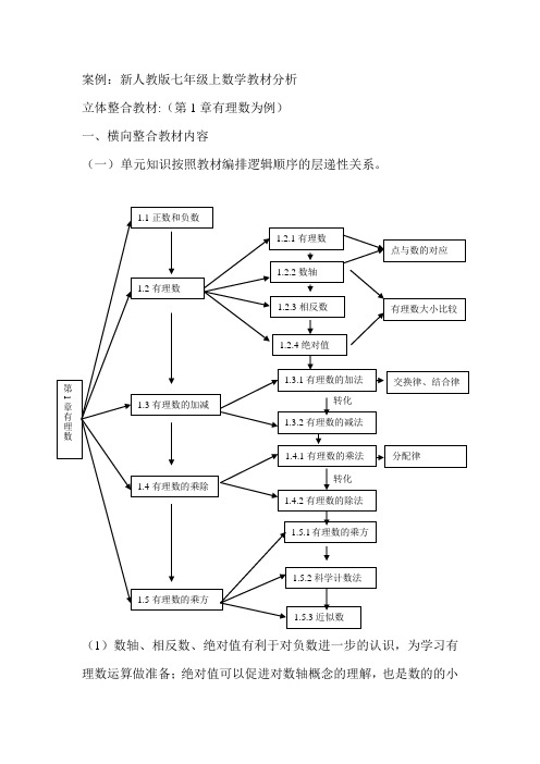 新人教版七年级上数学教材分析