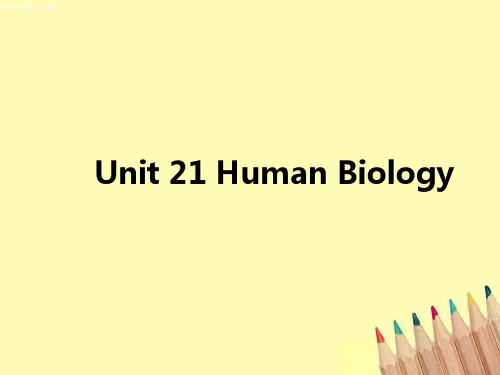 北师大版高中英语选修七课件Unit 21 Human Biology 21.1ppt版本